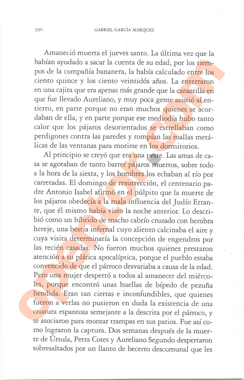Cien años de soledad de Gabriel García Márquez - Página 390