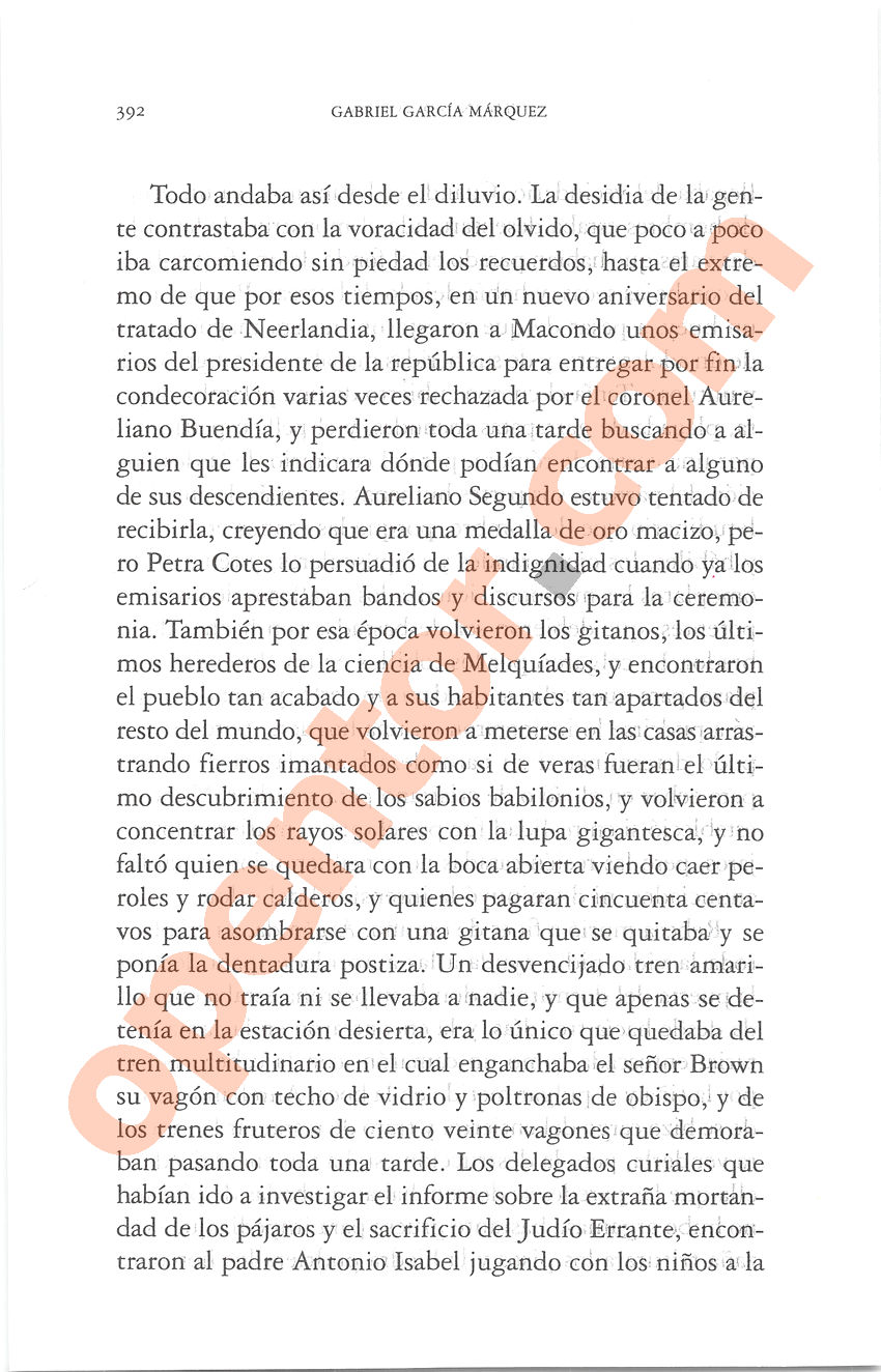 Cien años de soledad de Gabriel García Márquez - Página 392