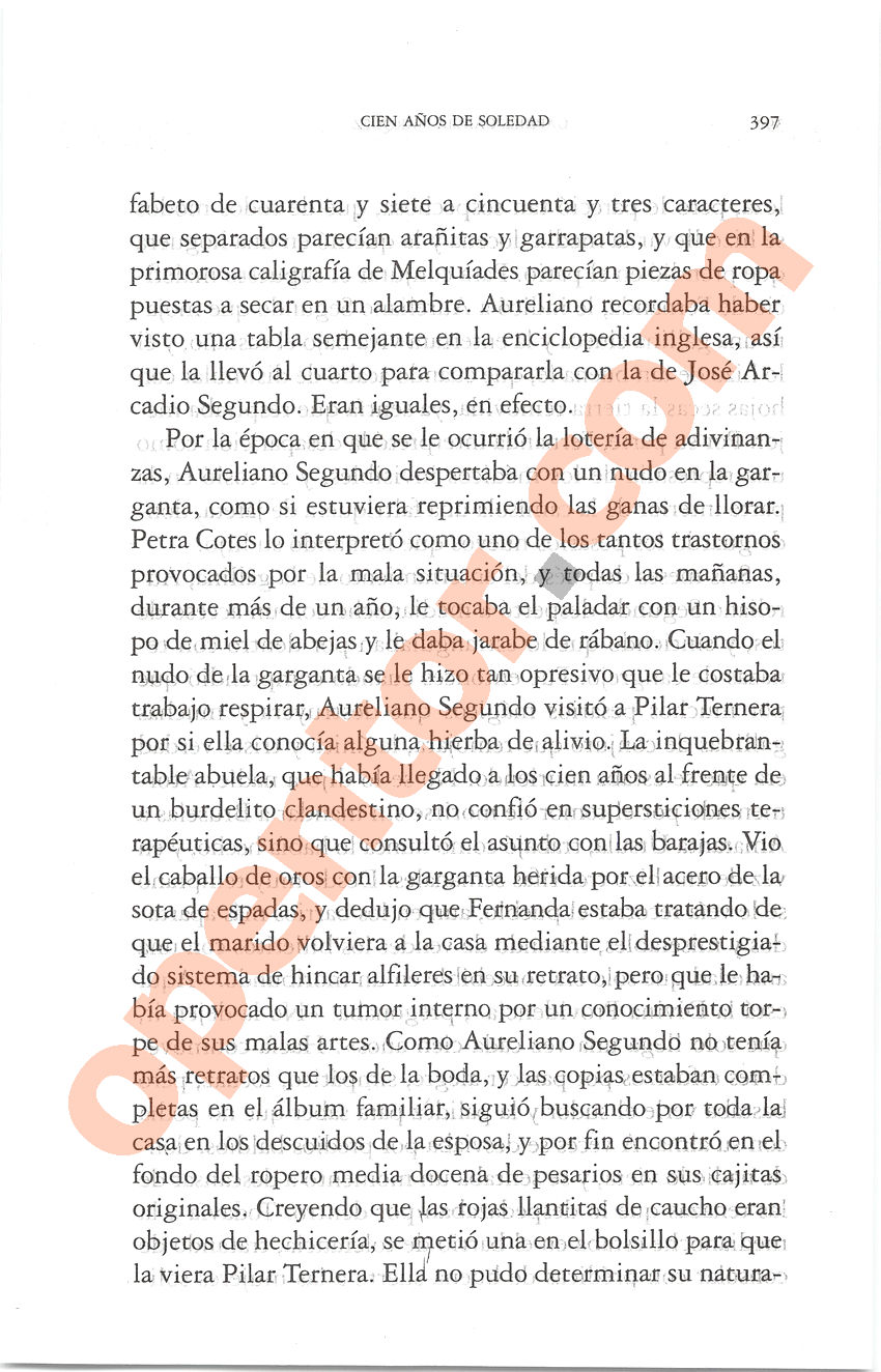 Cien años de soledad de Gabriel García Márquez - Página 397