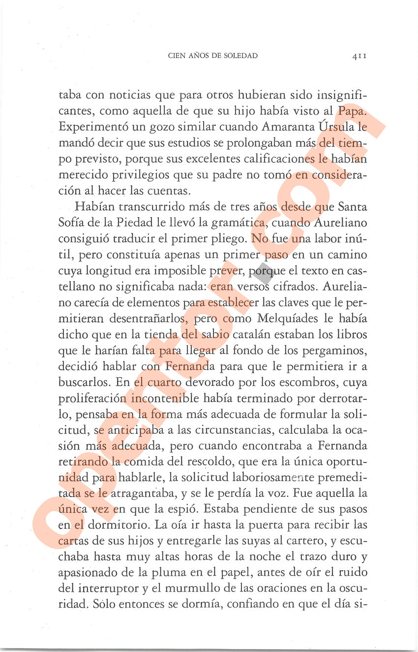 Cien años de soledad de Gabriel García Márquez - Página 411