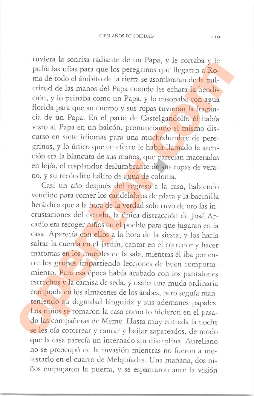 Cien años de soledad de Gabriel García Márquez - Página 419