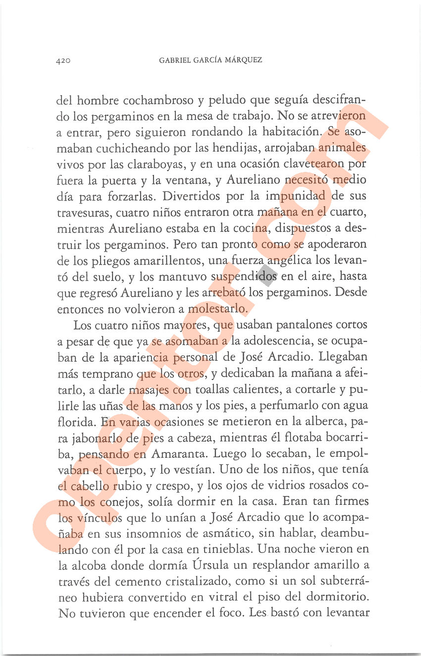 Cien años de soledad de Gabriel García Márquez - Página 420