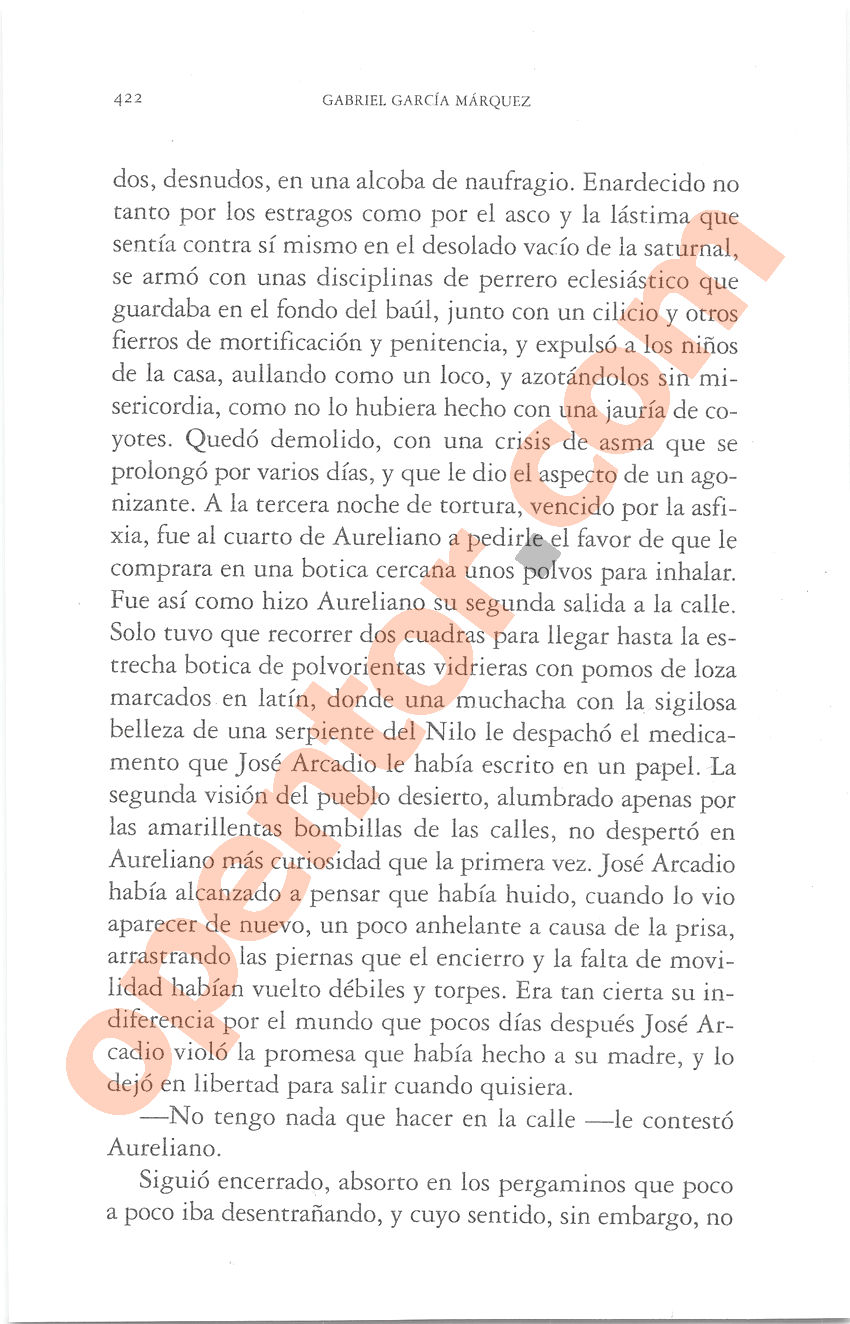 Cien años de soledad de Gabriel García Márquez - Página 422