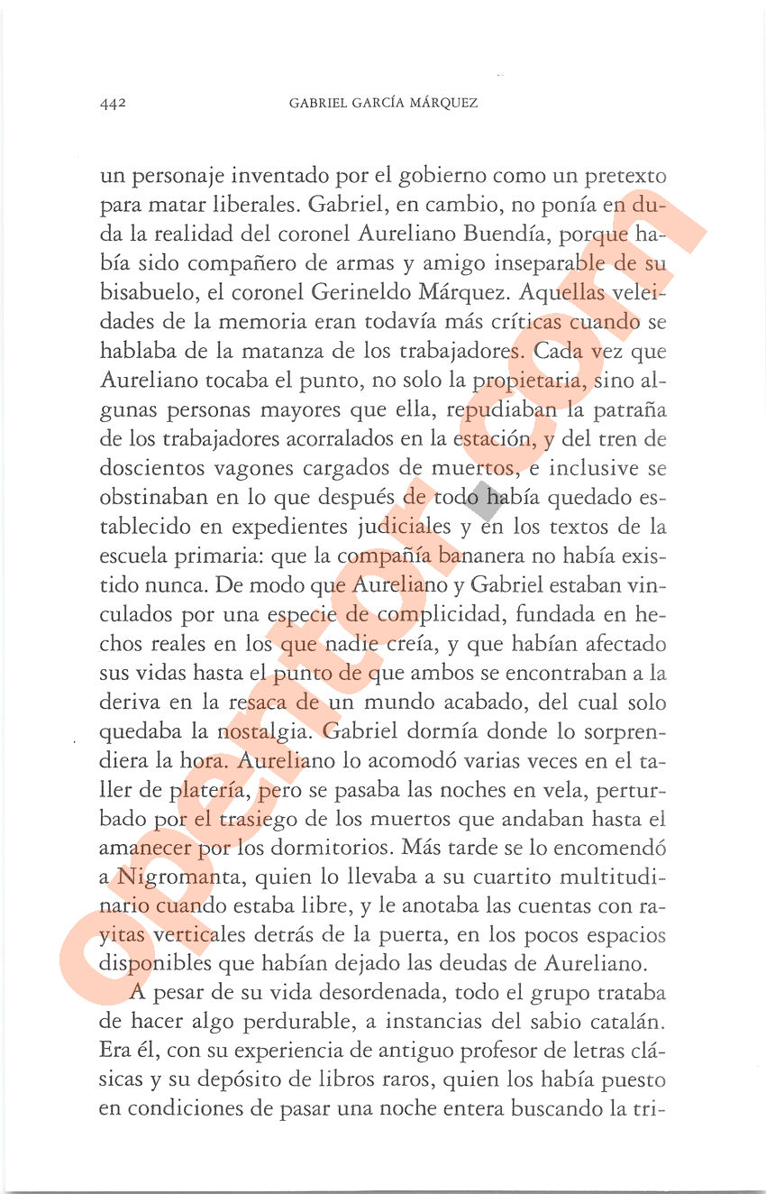 Cien años de soledad de Gabriel García Márquez - Página 442