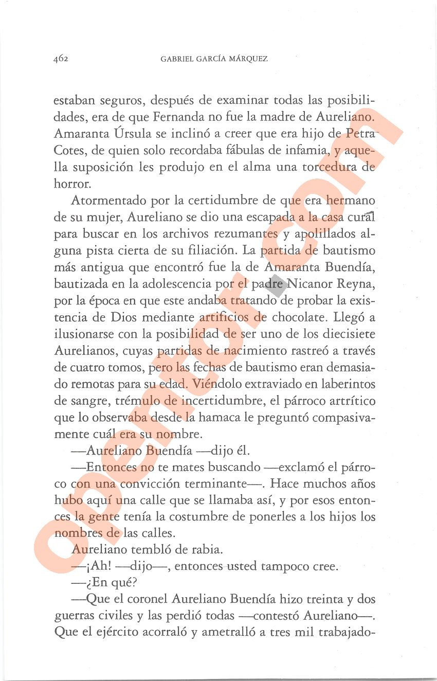 Cien años de soledad de Gabriel García Márquez - Página 462