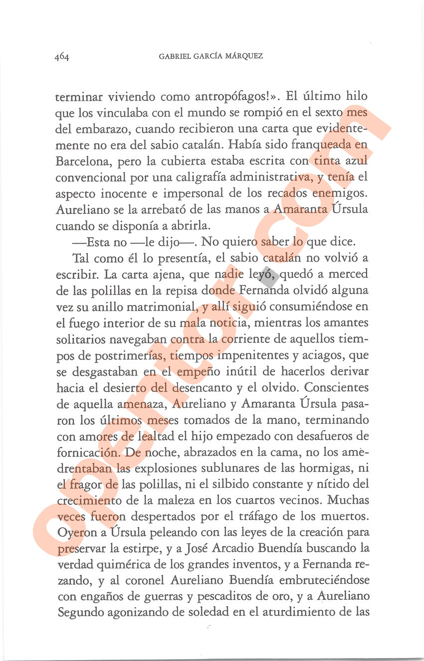 Cien años de soledad de Gabriel García Márquez - Página 464