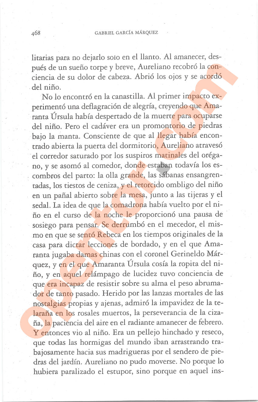 Cien años de soledad de Gabriel García Márquez - Página 468