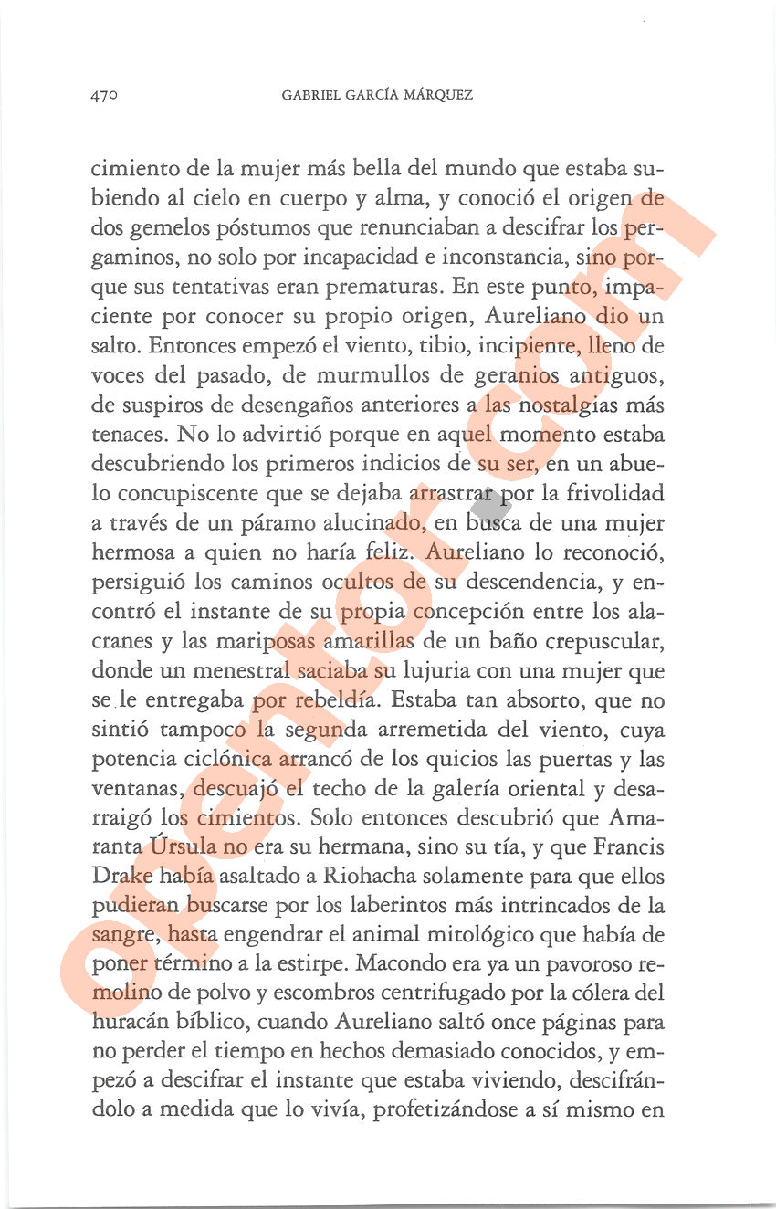 Cien años de soledad de Gabriel García Márquez - Página 470