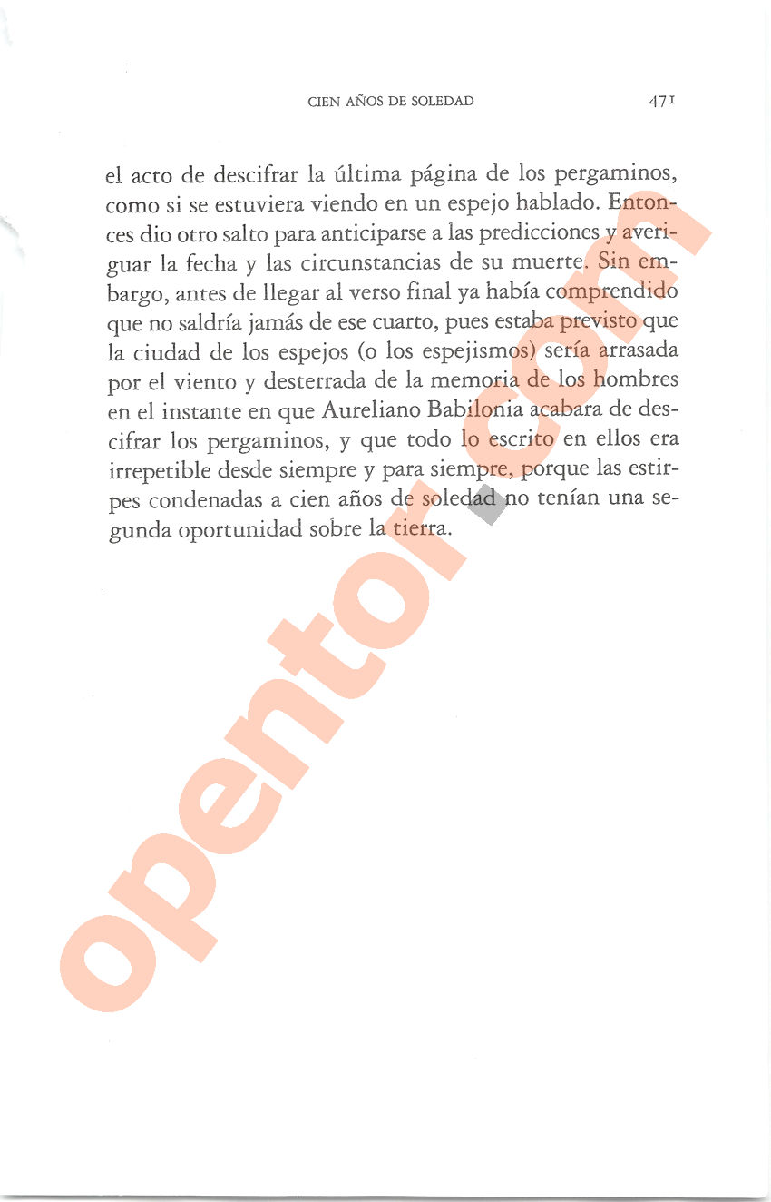 Cien años de soledad de Gabriel García Márquez - Página 471