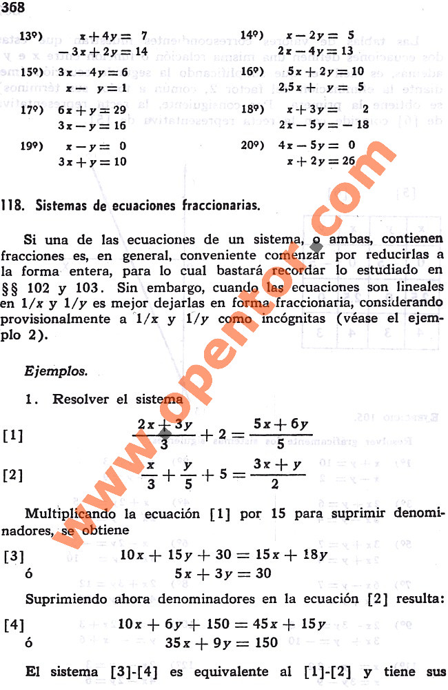 Sistemas De Ecuaciones Fraccionarias [1] - Álgebra 1 González Mancil ...