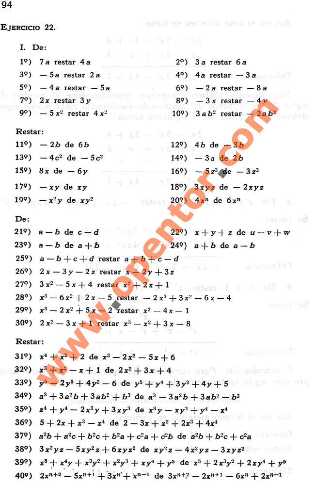 algebra de mancil volumen 2 ejercicios